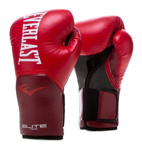 Luva De Muay Thai Boxe Everlast Elite Pro Style Cores Treino