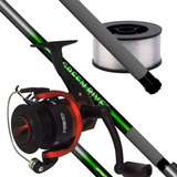 Combo Variada Spinit Rio Laguna Reel 3 Rulemanes + Nylon