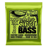 Paquete Cuerdas Ernie Ball Bajo 4 Regular Slinky 50-105 2832