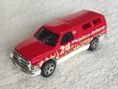 Dodge Ram Truck, #24, Hot Wheels Mattel, Thailand Con Camper