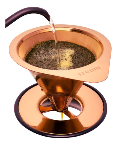 Ireum Gourmet Pour Over Coffee Maker - Malla De Sarga, Sin P