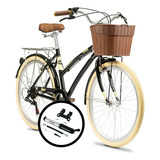 Bicicleta Olmo Amelie Plume Negro + Inflador Truper 11997