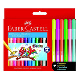Plumon Fiesta 12+4 Neon+2 Pastel Faber Castell