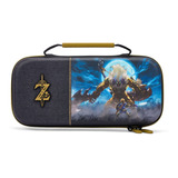 Estuche Para Nintendo Switch Oled De Estilo Leon Dorado Azul