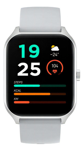 Smartwatch Colmi P60 Gris Malla Silicona Fhd Bt Alarma Ip67 Gris Elegante