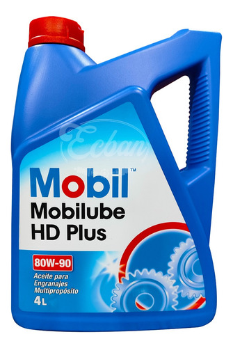 Aceite Mobil Mobilube Hd Plus 80w-90 4 Litros // Ecban 