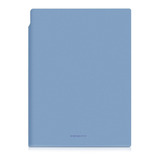 Libreta Tipo Piel Deli Cuaderno A5 112h Espacio Para Pluma Color Azul