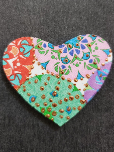 Imán Magnético Decoración Corazón Artesanía Mandala. Nevera2