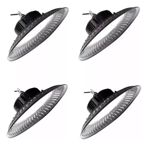 Pack 4 Focos Campana Lámpara Ufo Led 200w Premium 200 Led