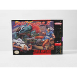 Street Fighter 2 Caja, Manual, Etiquetas, Soporte Custm Snes