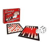 Damas Y Backgammon Juego De Mesa 2 En 1