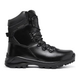 Bota Tiger Extra Brilho Acero Coturno Couro Semi Impermeável