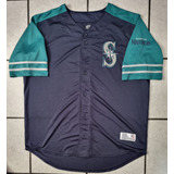 Jersey Marineros Seattle Majestic Mlb Dinasty Bordado 2xl