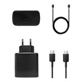 Fonte + Cabo Usb-c Para Samsung Galaxy Note20 S20 S21 S22