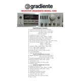 Catálogo / Folder : Receiver Gradiente Model 1660 # Novo Okm
