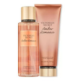 Victoria's Secret Amber Romance Set Body Splash Y Crema