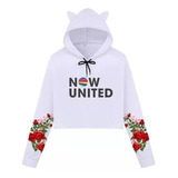 Moletom Cropped Estampada Now United Infantil Md20