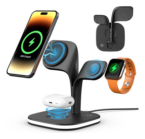 Foldable Magnetic Mag-safe Wireless Charging Station,ifnot 5