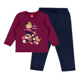 Conjunto Infantil Moletom Pelúciado Feminino Kyly 