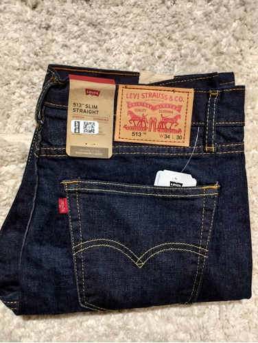 Pantalón Levi's Para Hombre 513 Slim, Talla 34x30 (938)