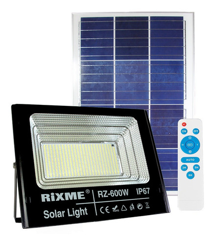 Reflector Panel Solar Led 600w Exterior Ip67, Control Remoto