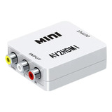 Conversor Entrada Av Rca Para Saída Hdmi Miniadaptador 1080p