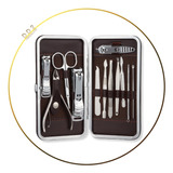 Set X12 Manicuria Pedicuria C/estuche Alicate Tijera Limas