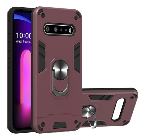 Funda Protectora For LG V60 Thinq 5g + Anillo