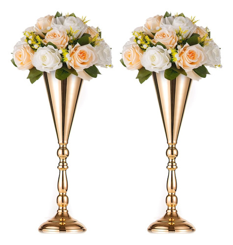 2pcs Base Soporte Portaflores Velas Metal Decora Fiesta Boda