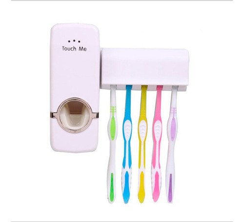 Suporte Para Escova De Dente E Dispenser Pasta Creme Dental