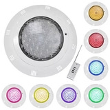 Foco Led Sumergible Sobrepuesto Piscina 18w + Control Remoto