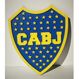 Cuadro Boca Juniors Relieve Gigante 3d Logo Futbol Escudo
