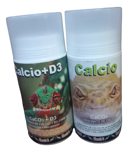 Kit Calcio Y Calcio+d3 P/reptiles, Iguana Tortuga Serpierte