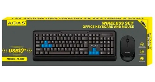 Set Teclado + Mouse Inalámbrico Aoas M900 2064243 Shine