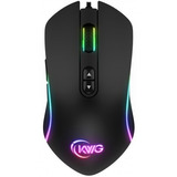 Mouse Gamer Rgb Kwg Orion P1 12000 Dpi 7 Botões Black Cor Preto