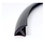 Perfil T Pvc 12mm Sem Abas 50mts. Preto, Branco Ou Vermelho