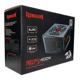 Fonte Gamer Redragon Rgps-400w 80 Plus Pfc Ativo - Gc-ps012