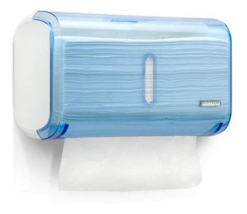 Toalheiro Dispenser Papel Premisse Urban Compacta Glass Azul