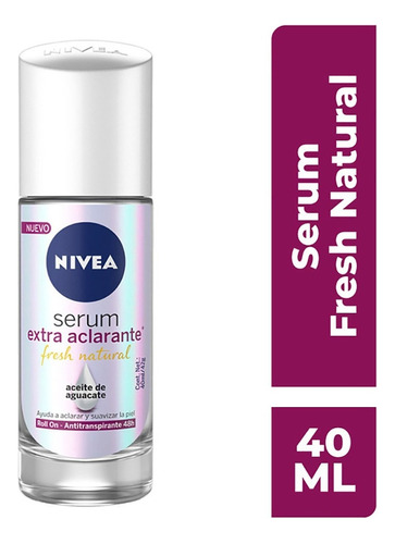 Desodorante Nivea Serum Extra Aclarante Fresh Roll On 40 Ml
