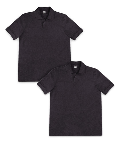 Kit 2 Camisas Polo Masculinas Básicas Hering