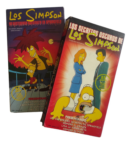 Set X2u Vhs Películas Los Simpson Original Oportunidad
