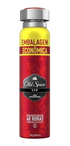 6 Antitranspirante Em Spray Old Spice Vip 124g 200 ml