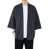 Camisa Quimono Masculina De Verão Haori Cardigan