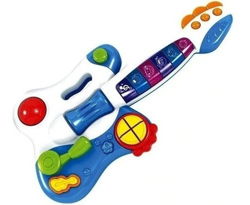 Guitarra Infantil Con Musical Con Luz Y Sonido Juguete Ideal