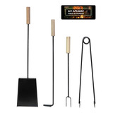 Kit Asado Herramientas Asador Accesorios Parrilla X5 Combo