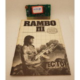 Jogo Master System Chip Pente Rambo 3 + Manual Tec Toy