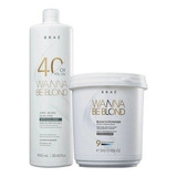 Kit Braé Wanna Be Blond Pó Descolorante 500g Ox 40 Vol 900ml