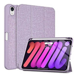 Funda Con Soporte Para Apple Pencil iPad Mini 6 Violeta