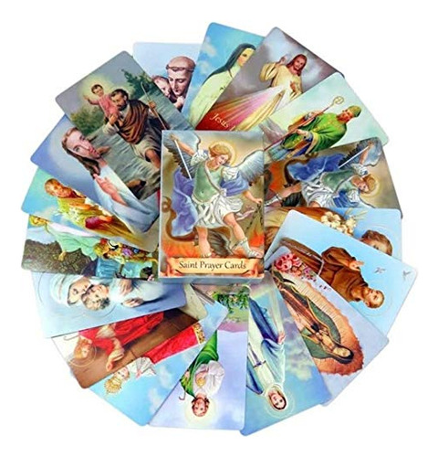 Paquete De 54 Tarjetas Sagradas Surtidas De Santos Católicos