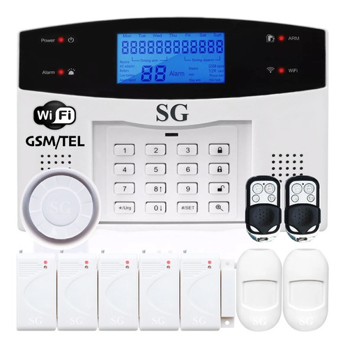 Alarma Plus Wifi Gsm Tel 7s Seguridad App Inalambrica Casa  